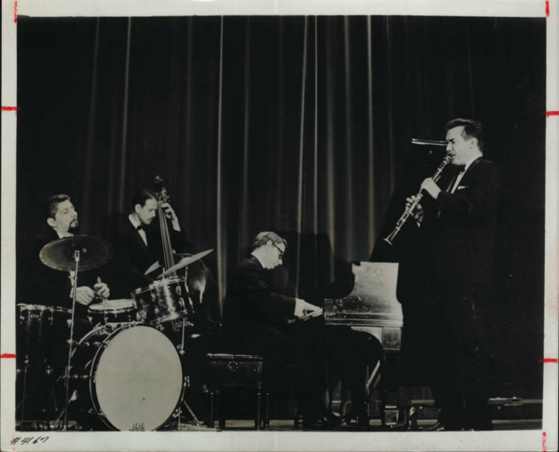 American Jazz Ensemble band performing on stage