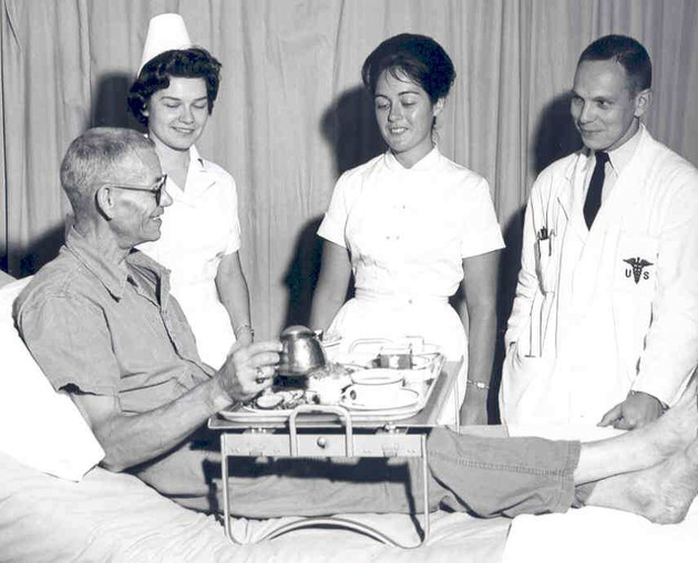 Student Marie Burke in her Dietetic Summer Practicum at Walter Reed