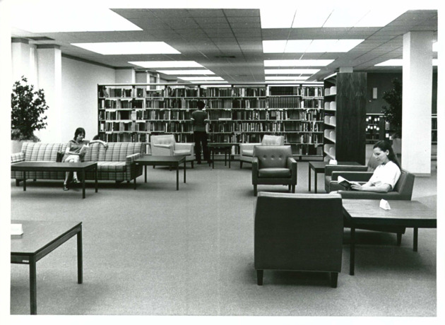 Students study at the Monsignor William Barry Memorial Library