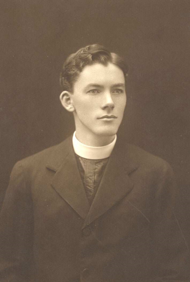 Monsignor William Barry as a young priest