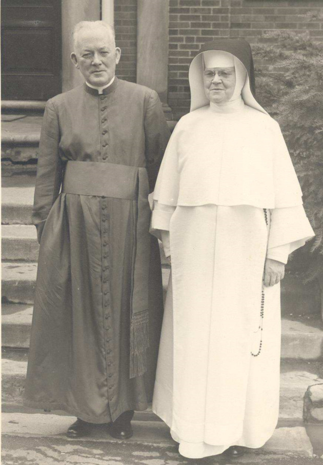 Mother Gerald Barry, O.P., with her brother Monsignor William Barry