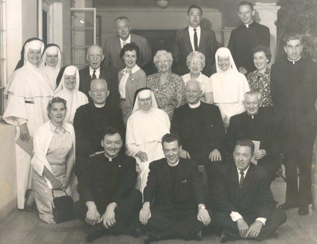 Three generations of the Barry Family during the Golden Jubilee ceremonies for Monsignor William Barry