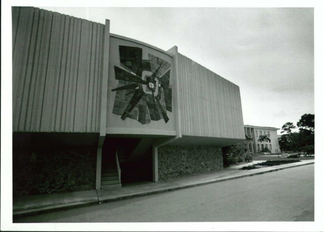 The Edwin L. Wiegand Center - exterior view of lecture auditorium