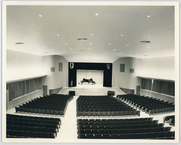 Broad Center for the Performing Arts interior view from control room