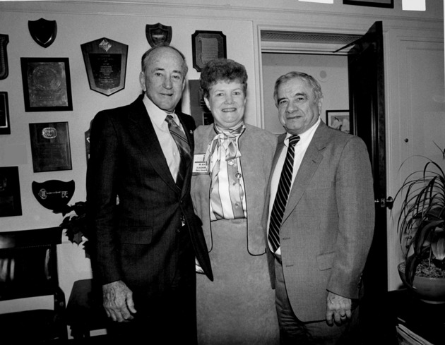 Sister Jeanne O' Laughlin, O.P., with Congressmen William Lehman and Dante Fascell