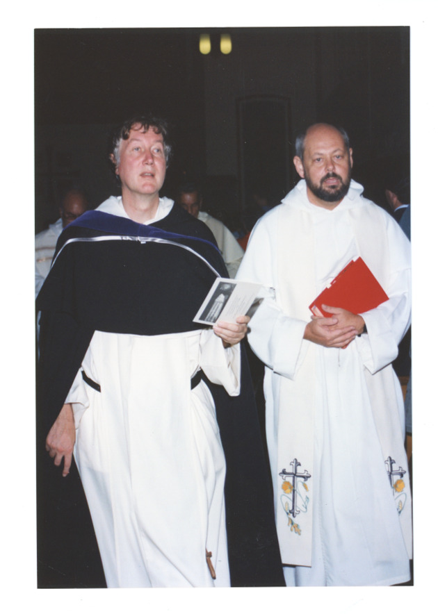 Father Timothy Radcliffe with Campus Minister Father John Meany