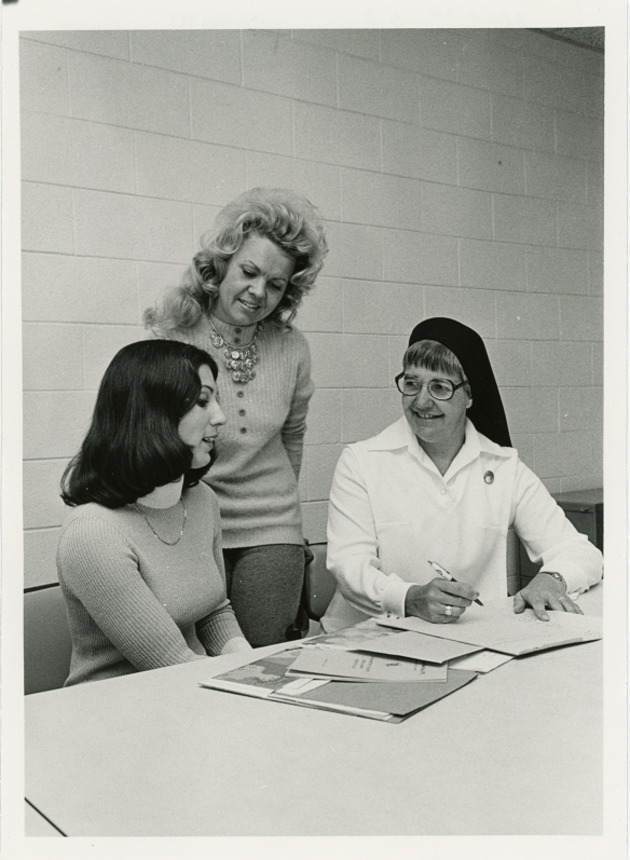 Sister Marie Siena Chmara with education students