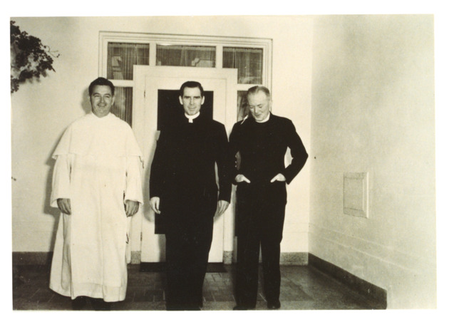 Monsignor Fulton Sheen visiting the campus in 1946